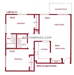 Woburn 2 Bed 1 Bath WOBURN $2,596 - $2,596