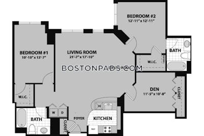 Waltham Apartment for rent 2 Bedrooms 2 Baths - $3,454